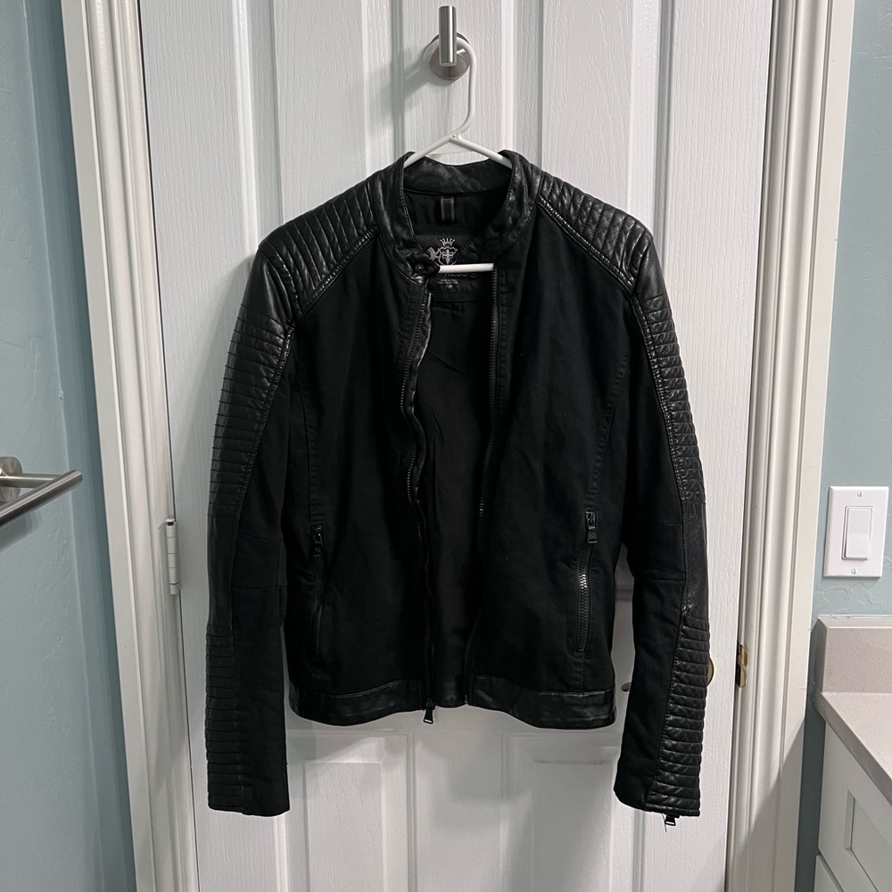 Express leather bomber jacket